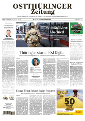 Cover of Ostthuringer Zeitung (Posneck)