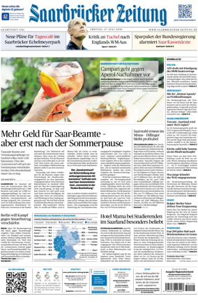 Cover of Saarbruecker Zeitung