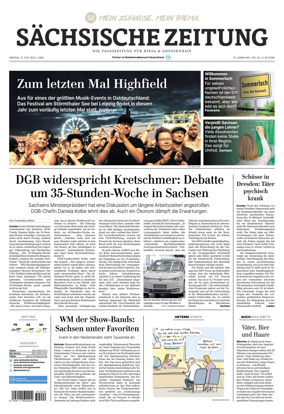 Cover of Sachsische Zeitung (Riesa & Grossenhain)