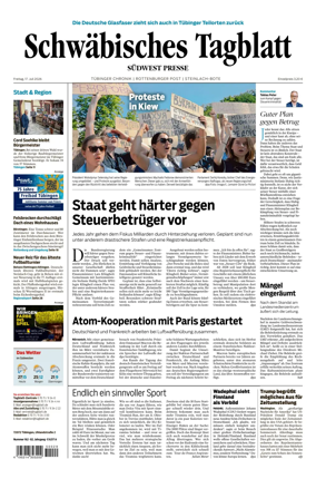 Cover of Schwabisches Tagblatt - Tubinger Chronik