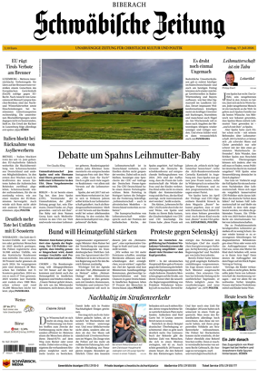 Cover of Schwabische Zeitung (Biberach)