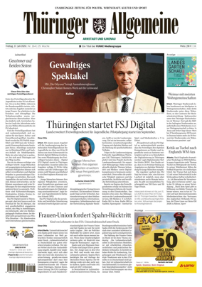 Cover of Thuringer Allgemeine (Arnstadt und Ilmenauz)
