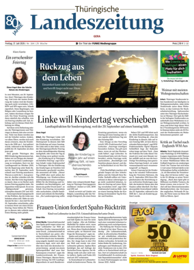 Cover of Thuringische Landeszeitung (Gera)