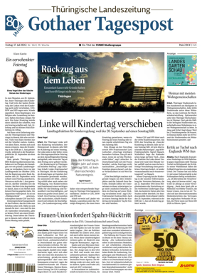 Cover of Thuringische Landeszeitung (Gotha)