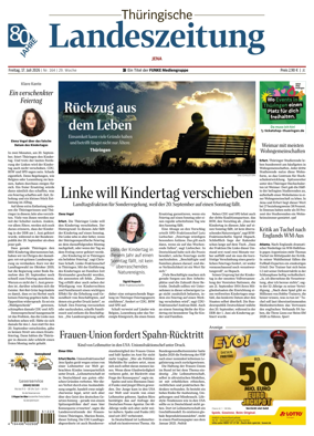 Cover of Thuringische Landeszeitung (Jena)