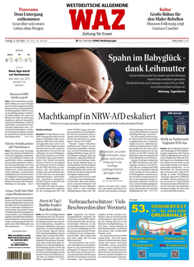 Cover of Westdeutsche Allgemeine Zeitung (Essen)
