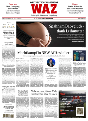 Cover of Westdeutsche Allgemeine Zeitung (Moers)