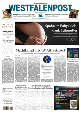 Cover of Westfalenpost (Siegen)