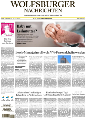 Cover of Wolfsburger Nachrichten (Wolfsburg-Gifhorn)