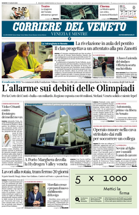 Cover of Corriere del Veneto (Venezia e Mestre)