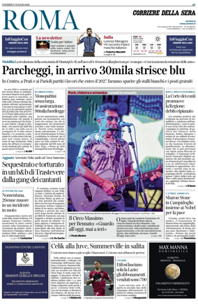 Cover of Corriere della Sera (Roma)