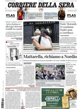 Cover of Corriere della Sera