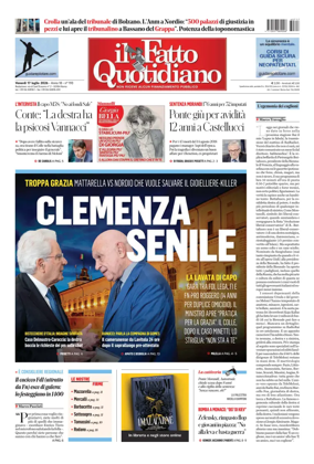 Cover of Il Fatto Quotidiano