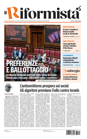 Cover of Il Riformista (Italy)