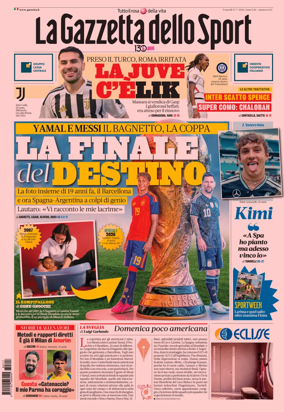 Cover of La Gazzetta dello Sport