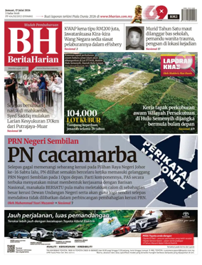 Cover of Berita Harian