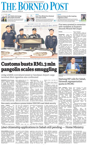 Cover of The Borneo Post (Sabah)