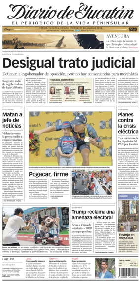 Cover of Diario de Yucatan