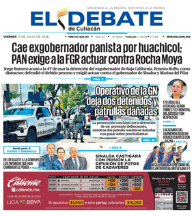 Cover of El Debate de Culiacan