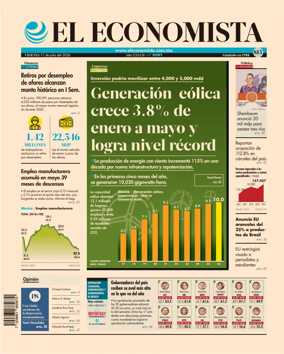 Cover of El Economista (Mexico)