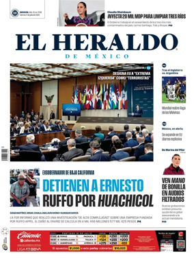 Cover of El Heraldo de Mexico
