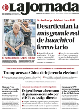 Cover of La Jornada