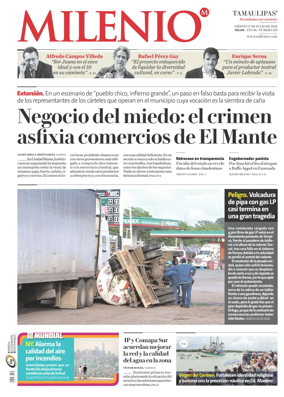 Cover of Milenio Tamaulipas