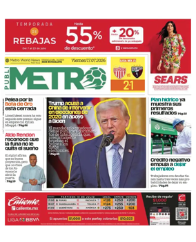 Cover of Publimetro Guadalajara