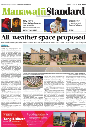 Cover of Manawatu Standard