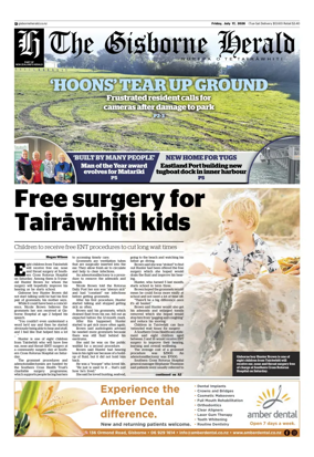 Cover of The Gisborne Herald
