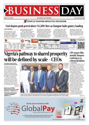 Cover of Business Day (Nigeria)