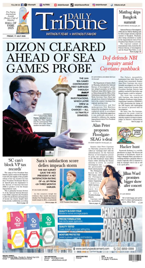 Cover of Daily Tribune (Philippines)