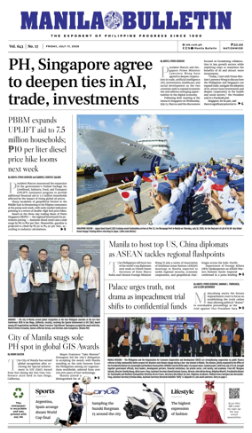 Cover of Manila Bulletin