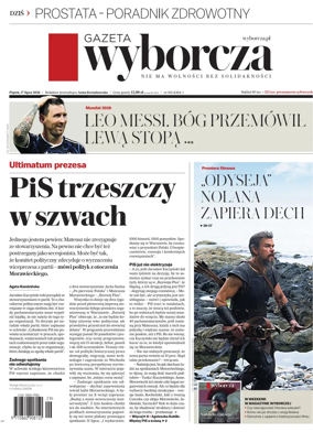 Cover of Gazeta Wyborcza
