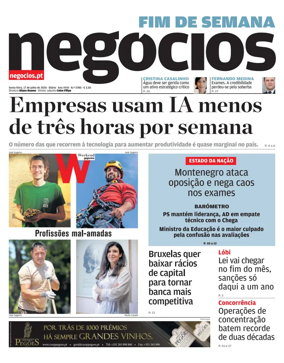 Cover of Jornal de Negocios
