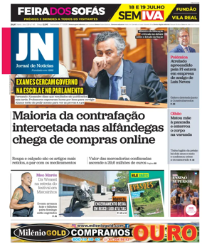 Cover of Jornal de Noticias