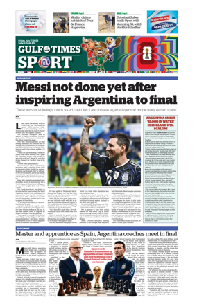 Cover of Gulf Times Sport