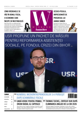 Cover of Romania Libera - Friday Edition