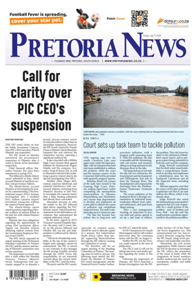 Cover of Pretoria News
