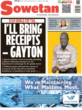 Cover of Sowetan