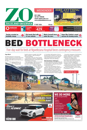 Cover of Zululand Observer - Weekender