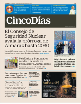 Cover of Cinco Dias