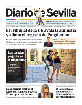 Cover of Diario de Sevilla