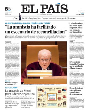 Cover of El Pais Madrid