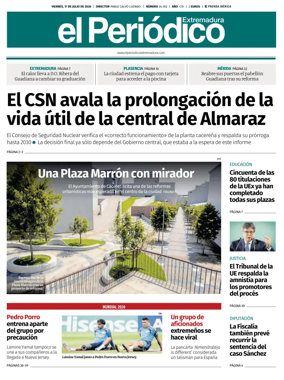 Cover of El Periodico Extremadura
