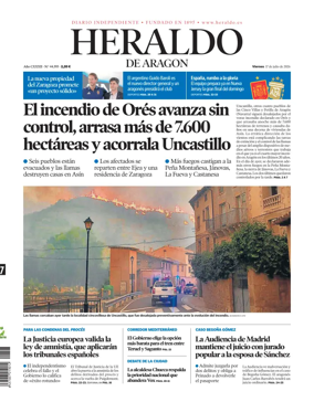 Cover of Heraldo de Aragon