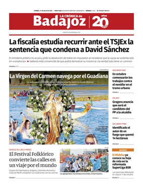 Cover of La Cronica de Badajoz BE
