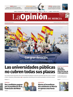 Cover of La Opinion de Murcia