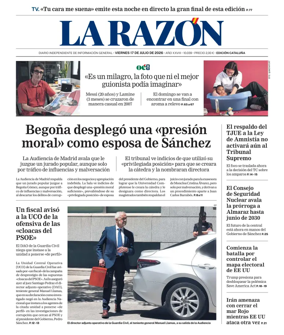 Cover of La Razon (Cataluna)