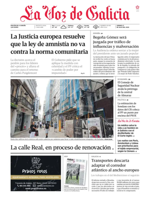 Cover of La Voz de Galicia (A Coruna)